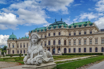 Fototapeta na wymiar Upper Belvedere palace. Vienna