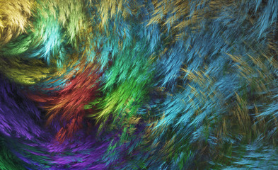 Abstract fractal background. Pattern similar to fantasy fur or wool of Yeti. For your creative design.