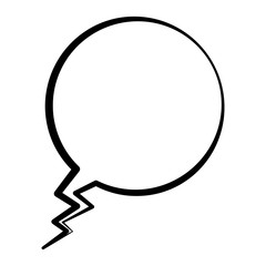 Bubble icon. Communication message discussion and conversation theme. Isolated design. Vector illustration