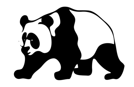 Panda logo. Isolated on white background