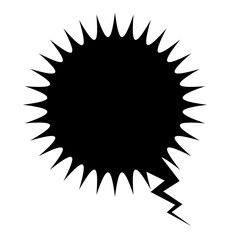 Bubble icon. Communication message discussion and conversation theme. Isolated design. Vector illustration