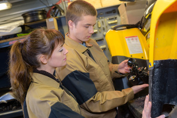 Young mechanics at work