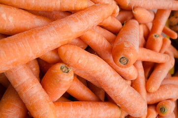 Carrots for sale at city farmers market