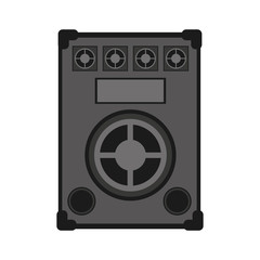 big speaker sound isolated icon vector illustration design