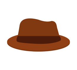gentleman hat isolated icon vector illustration design