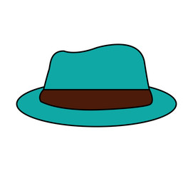 gentleman hat isolated icon vector illustration design