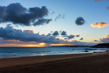 Cielo en Sandander al amanecer