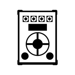 big speaker sound isolated icon vector illustration design