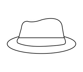 gentleman hat isolated icon vector illustration design
