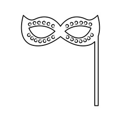 party mask isolated icon vector illustration design
