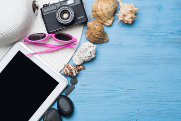 Summer objects for vacation
