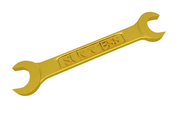 Wrench with the word SUCCESS