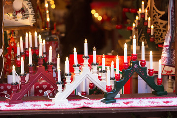 .Christmas market decoration at Strasbourg, Alsace