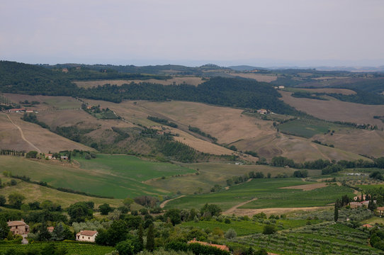 .Beautiful landscapes in the Tuscan countryside near Montepulcia © giovannibosche