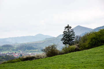 small city view from above