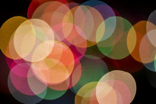 defocused bokeh lights