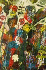 Fototapeta premium Detail of the Painting as a Background