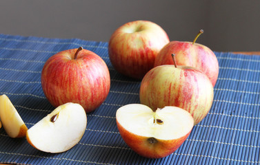 Gala Apples Whole and Sliced