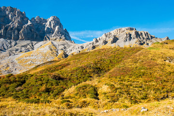 Fototapeta na wymiar Alps mountains autumn