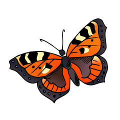 butterfly urticaria vector scetch