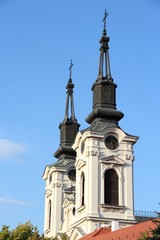 Fototapeta na wymiar Sremski Karlovci cathedral - town in Serbia