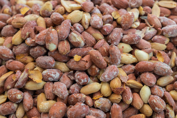 Peanuts roasted with salt at farmers market