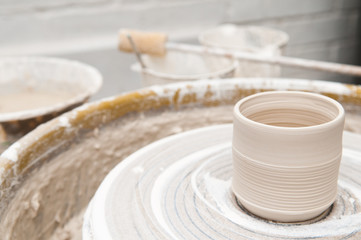 Pottery wheel and creative tools