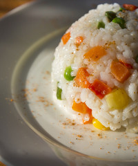 Rice with vegetables