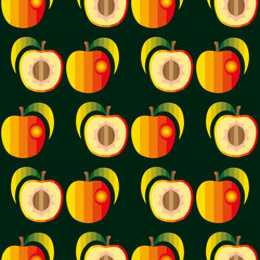 Peaches . Seamless background .