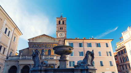 Obraz premium old part of Rome - trastevere, Italy