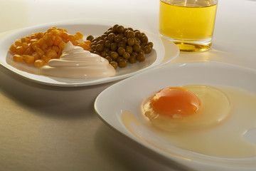 Egg mayonnaise salad oil