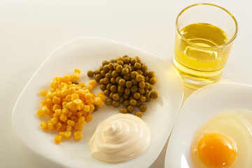 Egg mayonnaise salad oil