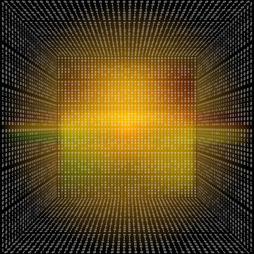 Vector abstract background with white binary code