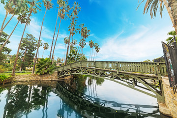 Fototapeta premium Small bridge in Echo Park