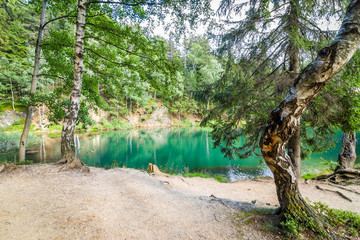 Kolorowe jeziorka w Rudawach Janowickich