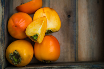 Late Autumn Orange Harvest Fruits and Vegetable