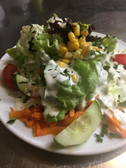 organisch, lifestyle, urban, bunter, beilagensalat, wildkräuter, gastronomie, edel, modern