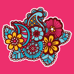 Mehndi design. Patterns.