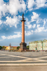 Fototapeta na wymiar Alexander Column in Palace Square, St. Petersburg, Russia