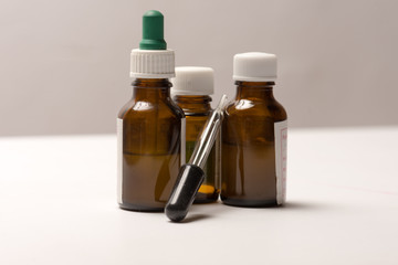 Obraz na płótnie Canvas Dropper bottles for drop medication