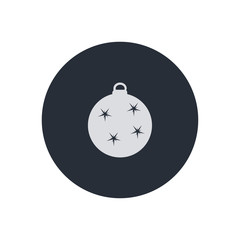 Christmas toy for tree icon vector illustration