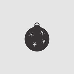 Fototapeta premium Christmas toy for tree icon vector illustration
