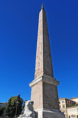 Roma, l'Obelisco di piazza del Popolo