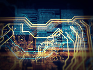 Technology background/Technology background of the abstract computer motherboard, can be used in the description of technological processes, science. Can be used as digital dynamic wallpaper.