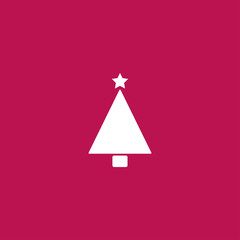 Fototapeta na wymiar Christmas tree, spruce icon vector illustration