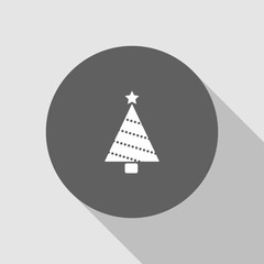 Christmas tree, spruce icon vector illustration