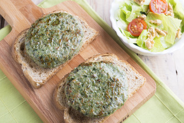 Burguer of spinach