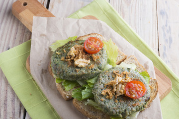 Burguer of spinach