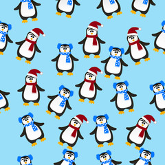 cute Christmas penguin