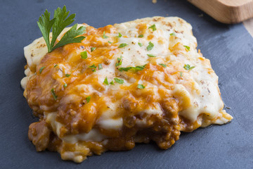 Lasagna with beef